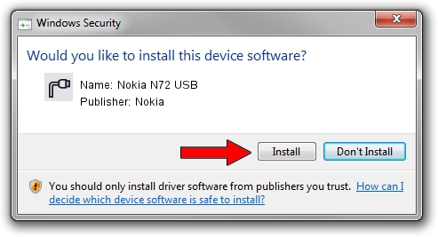 Nokia Nokia N72 USB driver installation 2127968