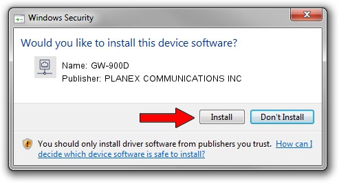 PLANEX COMMUNICATIONS INC GW-900D driver installation 1002591