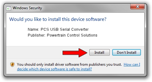 Powertrain Control Solutions PCS USB Serial Converter setup file 50399