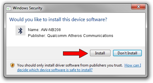 Qualcomm Atheros Communications AW-NB208 driver download 229865