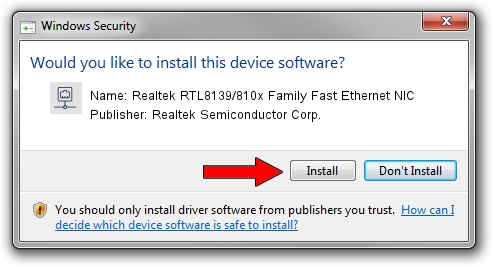 Realtek Semiconductor Corp. Realtek RTL8139/810x Family Fast Ethernet NIC driver download 978948