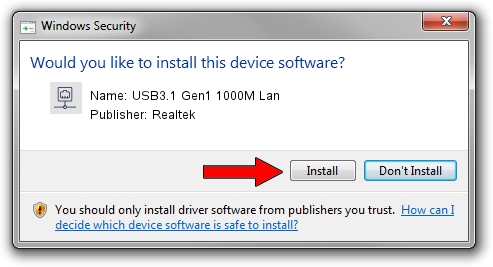 Realtek USB3.1 Gen1 1000M Lan setup file 4577337