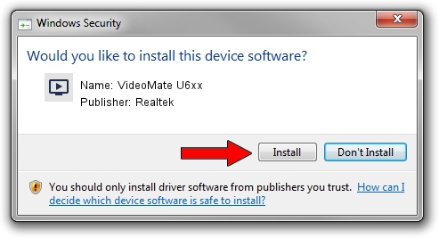 Realtek VideoMate U6xx driver download 1092752