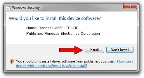 Renesas Electronics Corporation Renesas V850 IECUBE setup file 989573