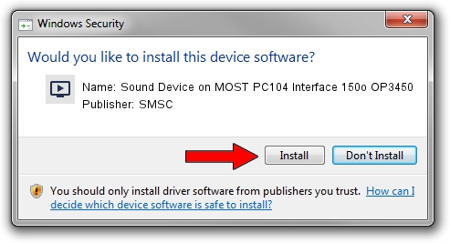 SMSC Sound Device on MOST PC104 Interface 150o OP3450 driver installation 1283323