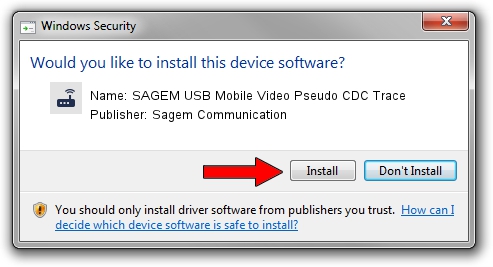 Sagem Communication SAGEM USB Mobile Video Pseudo CDC Trace setup file 1121099