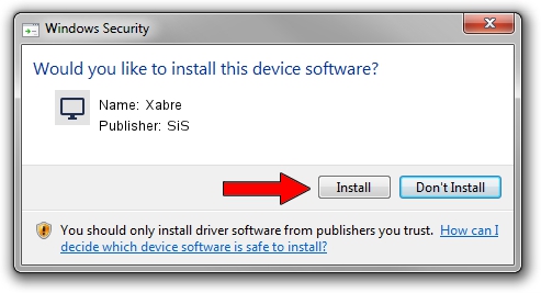 SiS Xabre driver installation 1583540
