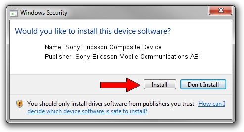Sony Ericsson Mobile Communications AB Sony Ericsson Composite Device setup file 1637730