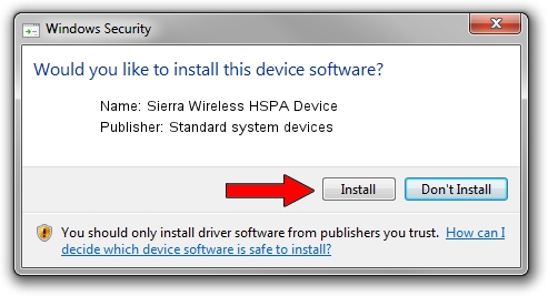 Standard system devices Sierra Wireless HSPA Device driver download 1407544