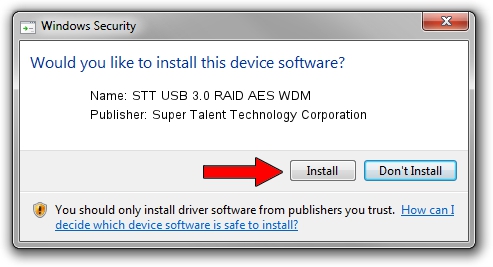 Super Talent Technology Corporation STT USB 3.0 RAID AES WDM driver installation 1555495