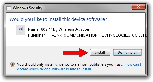 TP-LINK COMMUNICATION TECHNOLOGIES CO.,LTD. 802.11bg Wireless Adapter driver installation 4423221