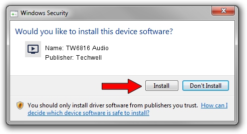 Techwell TW6816 Audio driver installation 1435421