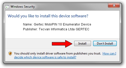 Tecvan Informatica Ltda GERTEC Gertec MobiPIN 10 Enumerator Device driver installation 623030