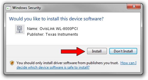 Texas Instruments OvisLink WL-8000PCI driver installation 1710865