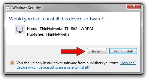 ThinNetworks ThinNetworks TN-502 - WDDM driver installation 1881258