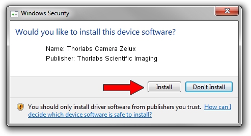 Thorlabs Scientific Imaging Thorlabs Camera Zelux driver installation 4452570