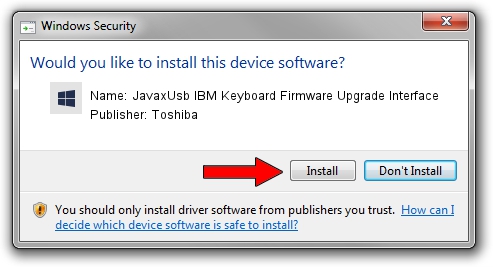 Toshiba JavaxUsb IBM Keyboard Firmware Upgrade Interface setup file 2972660