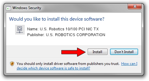 U.S. ROBOTICS CORPORATION U.S. Robotics 10/100 PCI NIC TX driver download 1755582