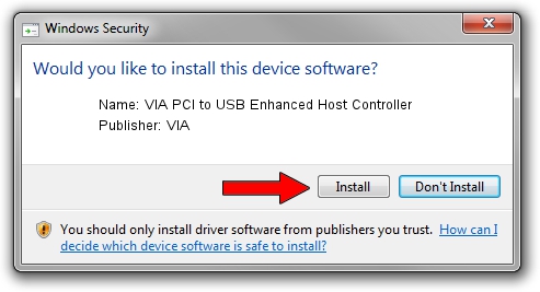 VIA VIA PCI to USB Enhanced Host Controller driver installation 1424834