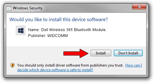 dell widcomm bluetooth