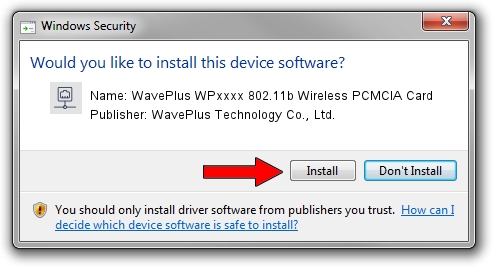 WavePlus Technology Co., Ltd. WavePlus WPxxxx 802.11b Wireless PCMCIA Card setup file 1879622