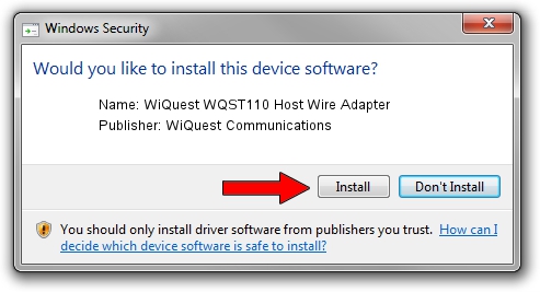 WiQuest Communications WiQuest WQST110 Host Wire Adapter setup file 4511156